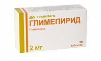 Купить глимепирид, таблетки 2мг, 30 шт в Балахне