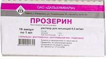 Купить прозерин, раствор для внутривенного и подкожного введения 0,5мг/мл, ампулы 1мл, 10 шт в Балахне