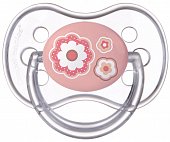 Купить canpol (канпол) пустышка круглая силиконовая 6-18 месяцев newborn baby розовая 1 шт в Балахне