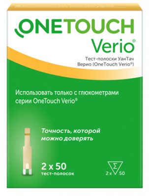 Купить тест-полоски onetouch verio (уан тач), 100 шт в Балахне