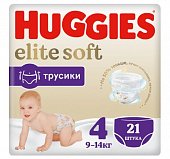 Купить huggies (хаггис) трусики elitesoft 4, 9-14кг 21 шт в Балахне