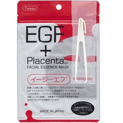 Купить japan gals (джапан галс) маска плацента и egf фактором facial essence, 7 шт в Балахне