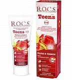 Рокс (R.O.C.S) зубная паста для подростков Teens Кола и лимон от 8 до 18 лет, 74г