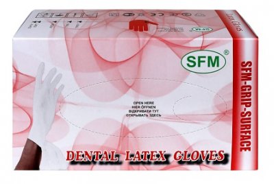 Купить перчатки sfm стоматологические латексные нестерильные неопудренные текстурированные размер l, 100 шт в Балахне