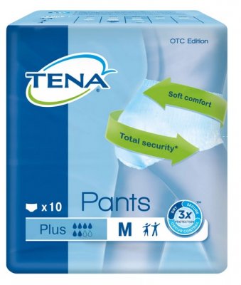 Купить tena (тена) подгузники-трусы, pants plus m, 10 шт в Балахне