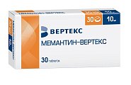 Купить мемантин-вертекс, таблетки, покрытые пленочной оболочкой 10мг, 30 шт в Балахне