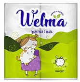 Купить велма (welma) бумага туалетная двухслойная яблоко, 4 шт в Балахне