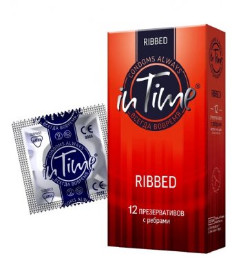 Купить in time (ин тайм) презервативы ребристые 12шт в Балахне