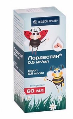 Купить лордестин, сироп 0,5мг/мл 60мл (гедеон рихтер оао, румыния) от аллергии в Балахне