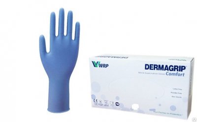 Купить перчатки dermagrip comfort смотр.нестер. нитрил. н/оп. р.s №100 пар (wrp, малайзия) в Балахне