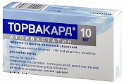 Купить торвакард, таблетки, покрытые пленочной оболочкой 10мг, 30 шт в Балахне