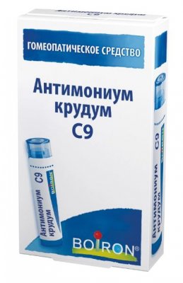 Купить антимониум крудм с9 гомеопатический монокомпонентный препарат минерально-химического происхождения, гранулы 4 г в Балахне
