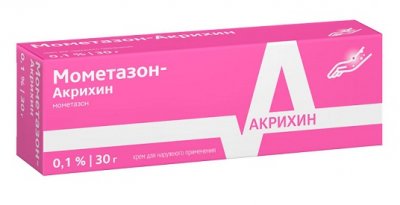 Купить мометазон-акрихин, крем для наружного применения 0,1%, 30г в Балахне