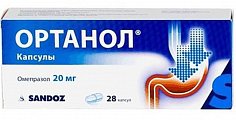 Купить ортанол, капсулы кишечнорастворимые 20мг, 28 шт в Балахне