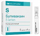 Купить бупивакаин, раствор для инъекций 5мг/мл, ампула 4мл 5шт в Балахне