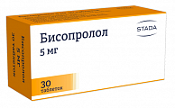 Купить бисопролол, таблетки, покрытые пленочной оболочкой 5мг, 30 шт в Балахне