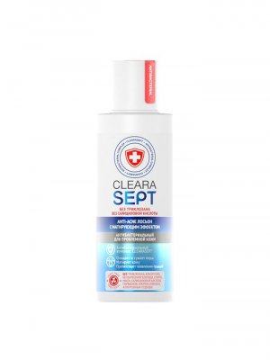 Купить clearasept anti-acne (креласепт) лосьон антибактериальный для проблемной кожи с матирующим эффектом, 150мл в Балахне