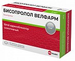 Купить бисопролол велфарм, таблетки покрытые пленочной оболочкой 5 мг, 90 шт в Балахне