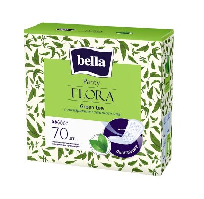 Купить bella (белла) прокладки panty flora с экстрактом зеленого чая 70 шт в Балахне