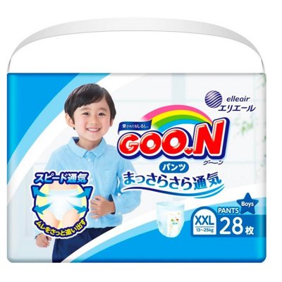 Купить goo.n (гуун) подгузники-трусики для мальчиков и для девочек xxl 13-25кг 38 шт в Балахне