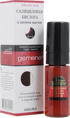 Купить gemene (дженеме) гель косметический для лица салициловая кислота в ивовом настое, 20мл в Балахне