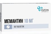 Купить мемантин, таблетки, покрытые пленочной оболочкой 10мг, 90 шт в Балахне