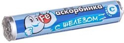 Купить аскорбинка (витамин с) с железом таблетки массой 3 г 14 шт. бад в Балахне