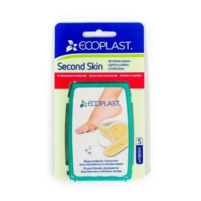 Купить ecoplast second skin набор противомозольных пластырей 4,4 х 6,9см, 5 шт в Балахне