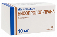 Купить бисопролол-прана, таблетки, покрытые пленочной оболочкой 10мг, 90 шт в Балахне