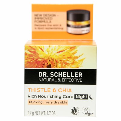 Купить dr. scheller (доктор шеллер) крем для лица особо питательный ночной сафлор и чиа 50мл в Балахне