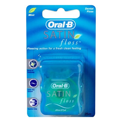 Купить oral-b (орал-би) зубная нить сатин флосс мятная, 25м в Балахне