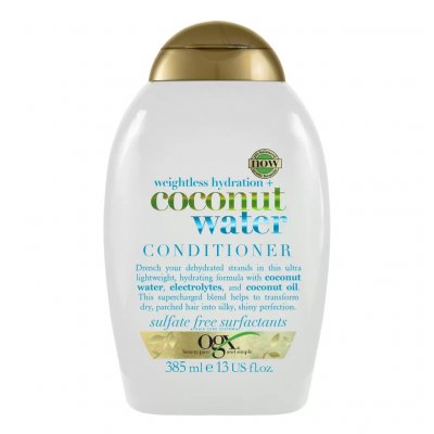 Купить оджекс (ogx) кондиционер для волос с кокосовой водой невесомое увлажнение, 385мл в Балахне