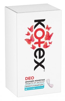 Купить kotex deo (котекс) прокладки ежедневные ультратонкие 56шт в Балахне