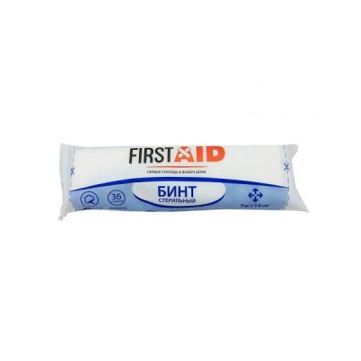 Купить бинт стерильный first aid (ферстэйд) 7м х 14см, 1 шт в Балахне