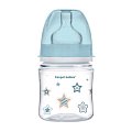 Купить canpol (канпол) бутылочка easystart newborn baby с широким горлышком антиколиковая с рождения, 120 мл, 35/216 голубой в Балахне