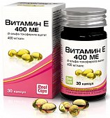 Купить витамин е 400ме (альфа-токоферола ацетат), капсулы 570мг, 30 шт бад в Балахне