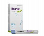 Купить велгия эко, раствор для подкожного введения 0,5 мг/доза 0,5мл шприц в автоинжекторе 4шт в Балахне