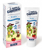 Купить pasta del сapitano (паста дель капитано) зубная паста детская strawberry 3+, 75мл  в Балахне