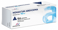 Купить мемантин авексима, таблетки покрытые пленочной оболочкой 10 мг, 60 шт в Балахне