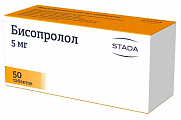 Купить бисопролол, таблетки, покрытые пленочной оболочкой 5мг, 50 шт в Балахне