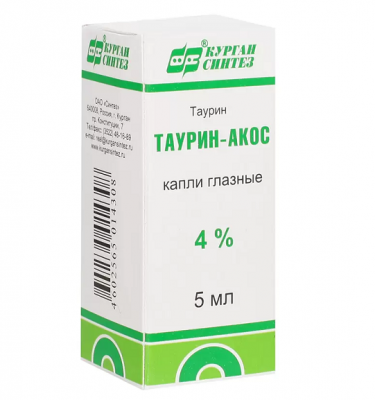 Купить таурин, гл.капли 4% фл/кап 10мл №1 (синтез оао, россия) в Балахне