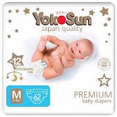 Купить yokosun premium (йокосан) подгузники размер m (5-10кг) 62шт в Балахне