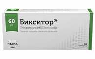 Купить бикситор, таблетки, покрытые пленочной оболочкой 60мг, 30шт в Балахне