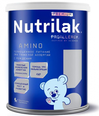 Купить nutrilak (нутрилак) премиум гипоаллергенный на основе аминокислот молочная смесь с рождения, 400г в Балахне