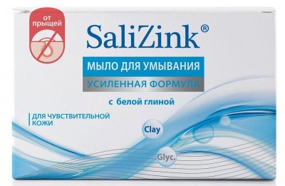 Купить салицинк (salizink) мыло для умывания для чувствительной кожи с белой глиной, 100г в Балахне