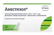 Купить анестезол, суппозитории ректальные 100мг+40мг+20мг+4мг, 10 шт в Балахне