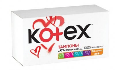 Купить kotex (котекс) тампоны нормал 24шт в Балахне