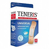 Купить пластырь teneris universal (тенерис) бактерицидный ионы ag полимерная основа, 20 шт в Балахне
