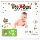 Купить yokosun premium (йокосан) подгузники размер l (9-13 кг) 54шт в Балахне
