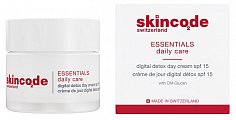 Скинкод Эссеншлс (Skincode Essentials) крем для лица Цифровой детокс дневной SPF15, 50мл